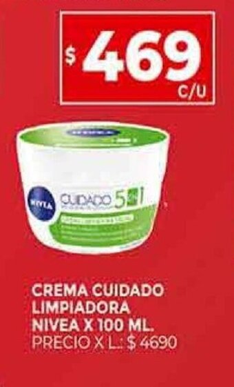 Supermercados DIA NIVEA crema cuidado limpiadora nivea X 100 ML oferta