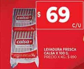 Supermercados DIA Levadura fresca calsa X 100 G. oferta