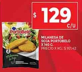 Supermercados DIA Milanesa de soja portobelo X 140 G. oferta