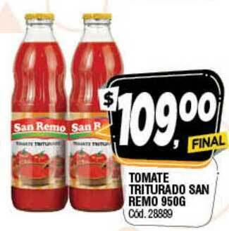 Supermercados Yaguar Tomate Triturado San Remo 950G oferta