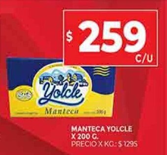 Supermercados DIA Manteca yolcle X 200 G. oferta