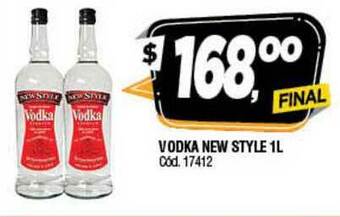Supermercados Yaguar Vodka New Style 1L oferta
