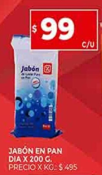 Supermercados DIA JABÓN en pan dia X 200 G. oferta