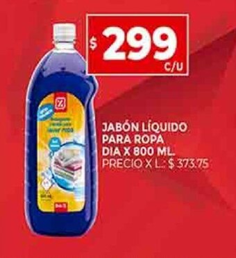 Supermercados DIA Jabón liquido para ropa dia X 800 ML. oferta
