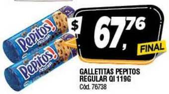 Supermercados Yaguar Galletitas Pepitos Regular QI 119G oferta