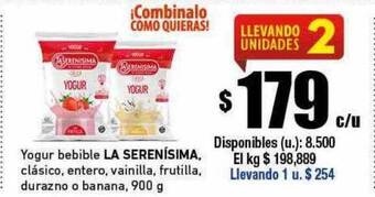 Cooperativa Obrera La serenisima oferta