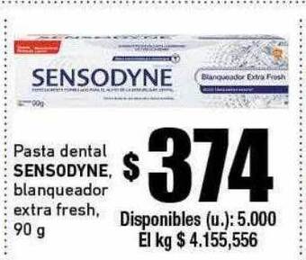 Cooperativa Obrera Pasta dental sensodyne blanqueador extra fresh oferta