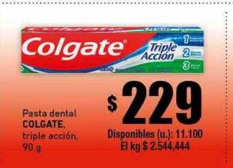 Cooperativa Obrera Pasta dental colgate triple acción oferta