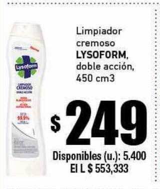 Cooperativa Obrera Limpiador cremoso lysoform doble acción oferta