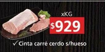 Supermercados Aiello Cinta carré cerdo s-hueso oferta