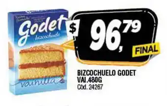 Supermercados Yaguar Bizcochuelo Godet Vai. 480G oferta