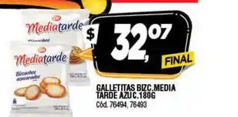 Supermercados Yaguar Galletitas Bizc.Media Tarde Azuc.180G oferta