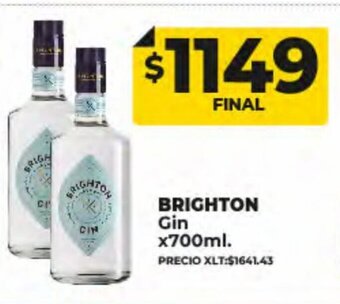 Supermayorista Vital Brighton Gin x700ml oferta