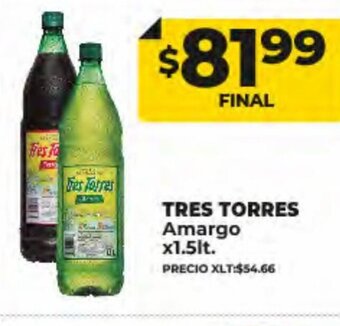Supermayorista Vital Tres Torres Amargo x1.5lt. oferta