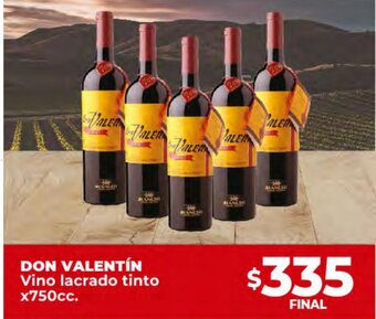 Supermayorista Vital Don Valentin Vino lacrado tinto x750cc oferta