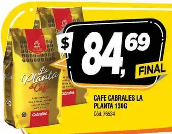 Supermercados Yaguar Cafe Cabrales La Planta 130G oferta