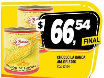 Supermercados Yaguar Choclo La Banda Am.Gr.300G oferta
