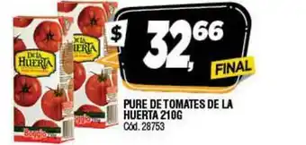 Supermercados Yaguar Pure De Tomates De La Huerta 210G oferta
