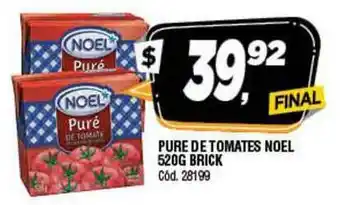 Supermercados Yaguar Pure De Tomates Noel 520G Brick oferta