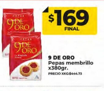 Supermayorista Vital 9 De Oro Pepas Membrillo oferta