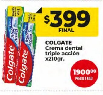 Supermayorista Vital Colgate Crema Dental Triple Acción oferta