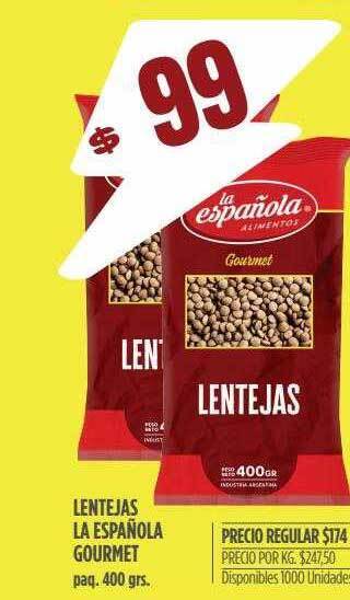 Supermercados Vea Lentejas la española gourmet oferta