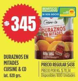 Supermercados Vea Duraznos en mitades cuisine & co oferta