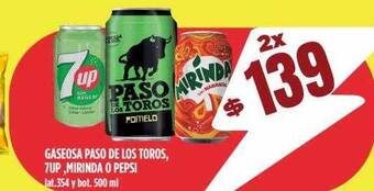 Supermercados Vea Gaseosa paso de los toros 7up mirinda o pepsi oferta