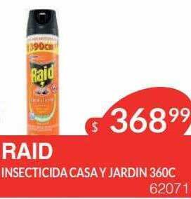 Masivos Raid insecticida casa y jardin oferta