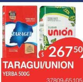 Masivos Taragui union yerba oferta