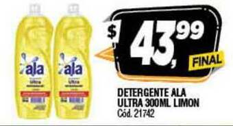 Supermercados Yaguar Detergente Ala Ultra 300ML Limon oferta