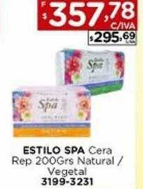 Hipermay Estilo spa cera rep natural vegetal oferta