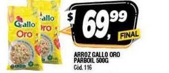 Supermercados Yaguar Arroz Gallo Oro Parboil 500G oferta