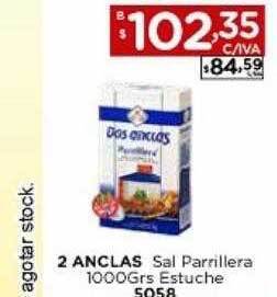 Hipermay 2 anclas sal parrillera estuche oferta