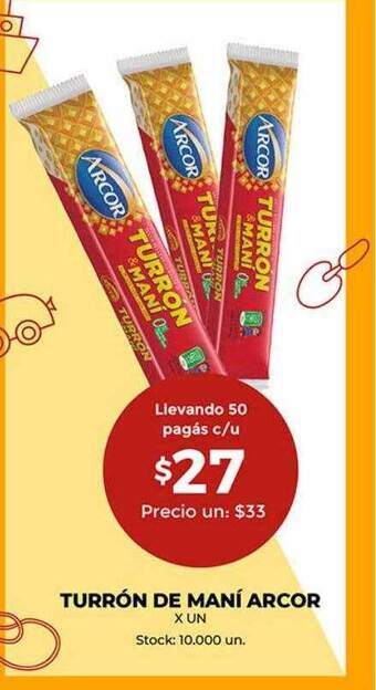 Super MAMI Turrón de maní arcor oferta