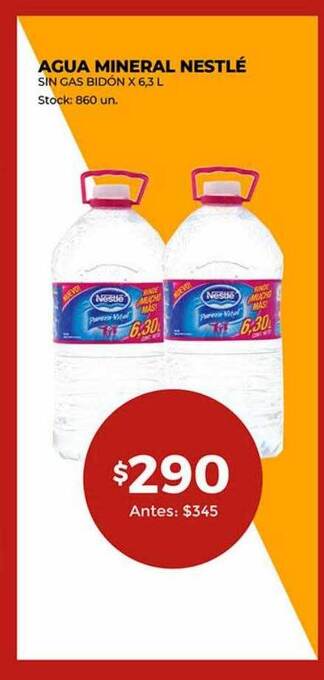 Super MAMI Agua mineral nestlé oferta