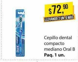 Cepillo dental compacto mediano oral b