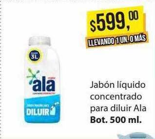 Jabón líquido concentrado para diluir ala