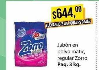 Jabón en polvo matic regular zorro