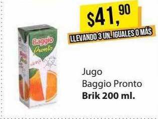 Supermercados Damesco Jugo baggio pronto oferta