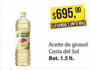 Supermercados Damesco Aceite de girasol costa del sol oferta