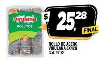 Supermercados Yaguar Rollo De Acero Virulana 6x42G oferta