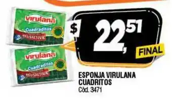 Supermercados Yaguar Esponja Virulana Cuadritos oferta