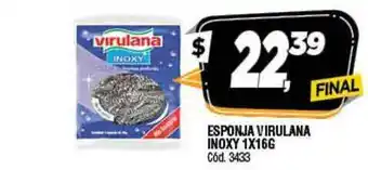 Supermercados Yaguar Esponja Virulana Inoxy 1x16G oferta