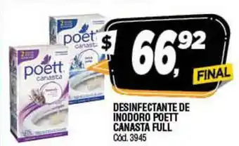 Supermercados Yaguar Desinfectante De Inodoro Poett Canasta Full oferta