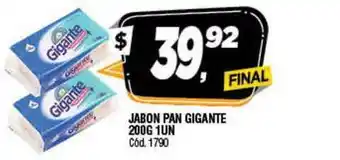 Supermercados Yaguar Jabon Pan Gigante 200G 1UN oferta