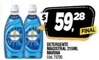 Supermercados Yaguar Detergente Magistrasl 215ML Marina oferta