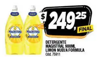 Supermercados Yaguar Detergente Magistral 900ML Limon Nueva Formula oferta