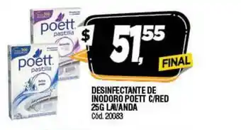 Supermercados Yaguar Desinfectante De Inodoro Poett C-Red 25G Lavanda oferta