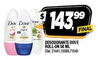 Supermercados Yaguar Desodorante Dove Roll-On 50 ML oferta
